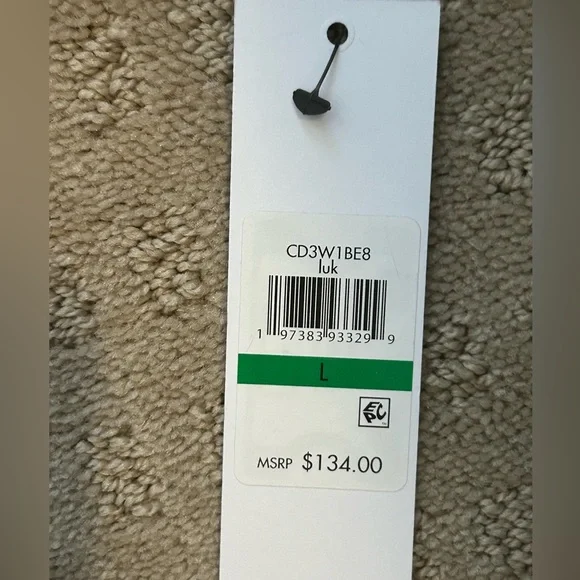 Calvin Klein Beige and black knit sheath dress in size Large. - Picture 4 of 4